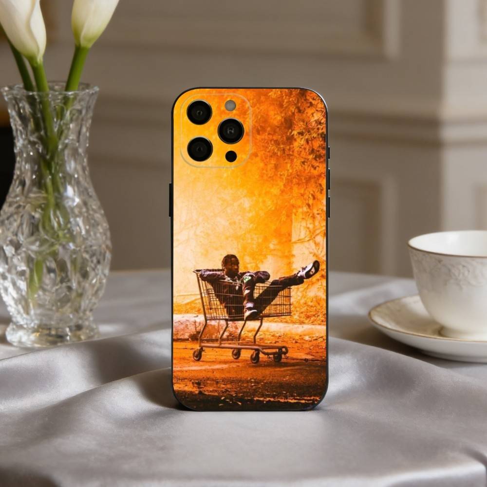Confident T-Travis S-Scott-T Phone Case For iPhone 17,16,15,14,13,12,11 Plus,Pro Max,XS,Soft Silicone Black Cover