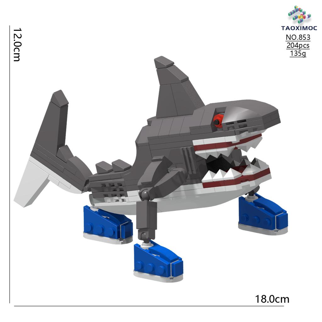 Tungtungtungsahur Mutated Wooden Stick Human Crocodile Building Block Model Toy Brainrot Figurine Figurine