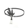 1920s Headband Vintage Bridal Great Gatsby Flapper Party Headpiece Accessories Headband Costume Props beaded headband Chain