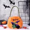 Pumpkin Halloween Candy Bag for Kids - Handheld Gift and Decoration Bag