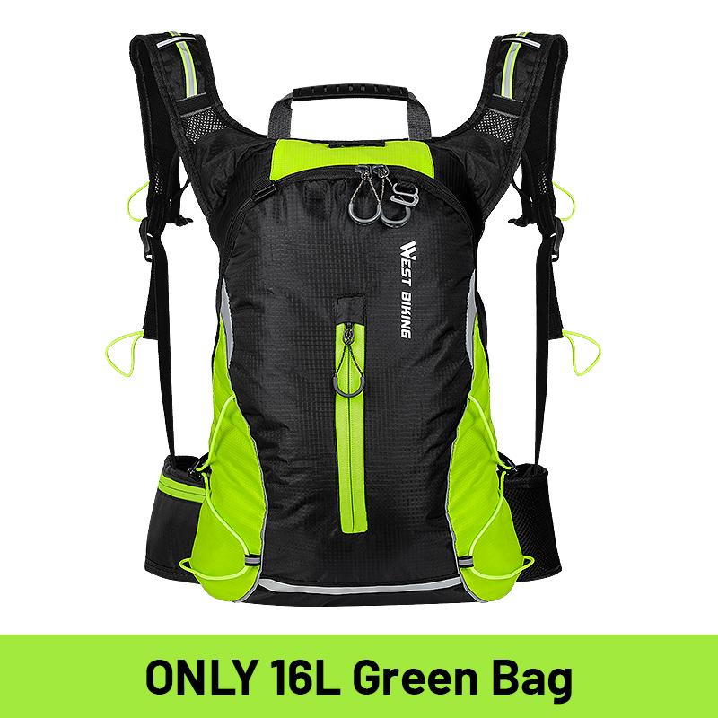 WEST BIKING 10L Nefes Alabilir Bisiklet Sırt Çantası Su Geçirmez Ultra Hafif Katlanabilir Bisiklet Çantası Outdoor Tırmanış Seyahat Yürüyüş Bisiklet Çantası