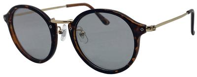 Az Polarized UV Blue Light Plastic and Metal Combination Brown Smoke Polarized [FaceTrick Label] Lenses, Protection, Protection, Sunglasses, Demi-gold