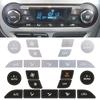 For Ford Focus MK2 Interior Decal Silver Button Repair Stickers for Air Conditioner for Ford Focus 2 Interior Tuning Accessories