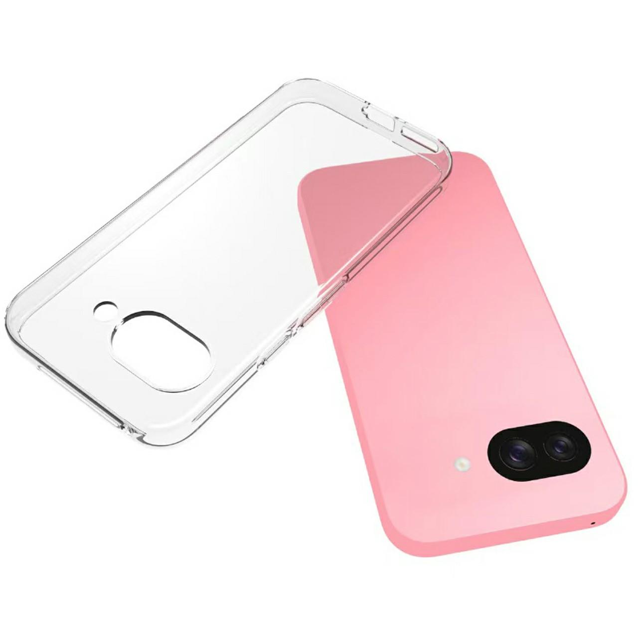 

For Google Pixel 9a Case Anti-Fingerprint Crystal Clear TPU Phone Cover Style A