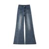 Jeans Retro Autunnali da Donna per Stile Autunnale da Donna, Snellenti Senza Gambe, Pantaloni a Ferro di Cavallo per l'Autunno da Donna