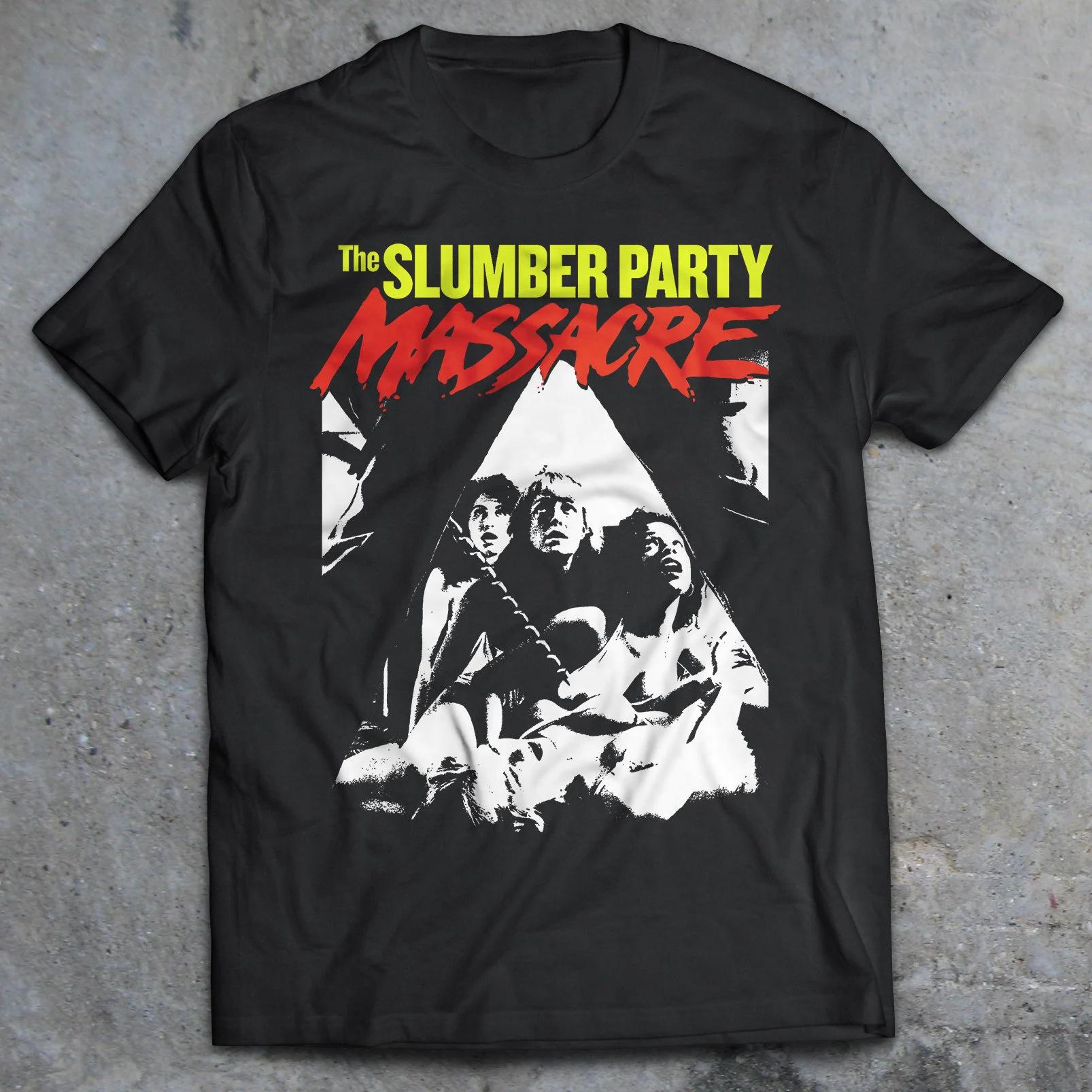 Slumber Party Massacre 1982 TShirt 80s Horror Shirt  Sleepaway Camp Friday The 13th Sorority House Massacre The Prowler S