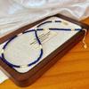 Retro New High-Quality 2Mm Natural Lapis Lazuli Shell Mix And Match Temperament Handmade Beaded Necklace