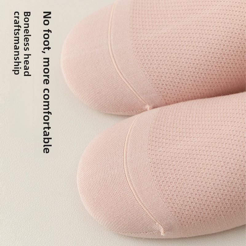 5 Paar Damen Sommer Reine Baumwolle Schweißabsorbierend Atmungsaktiv Mesh Nahtlos Unsichtbare Deodorant Socken