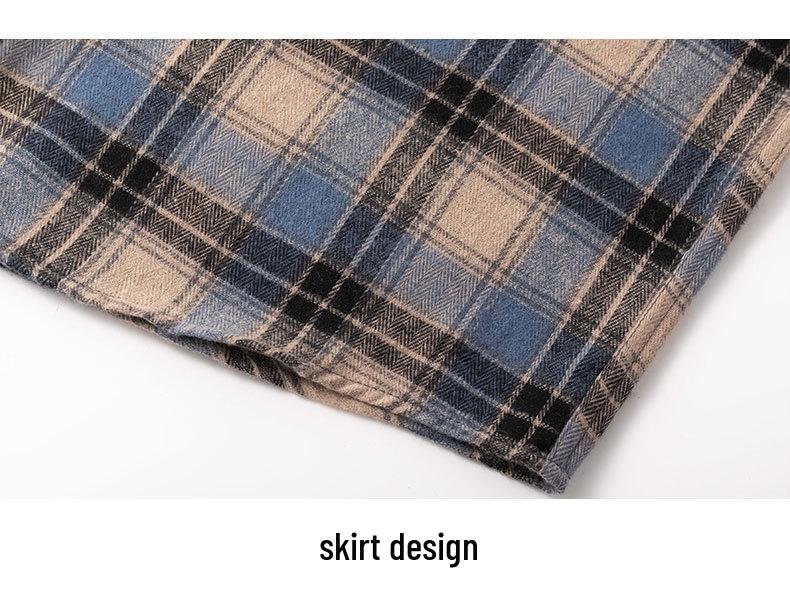Men's Long Sleeve Plaid Shirt - Spring/Autumn Hong Kong Style Trendy Casual Jacket Top