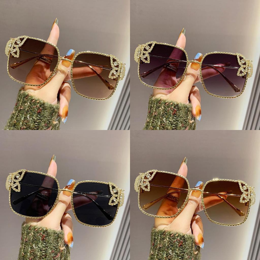 Occhiali da Sole Moderni a Forma di Farfalla da Donna Con Protezione Uv400 Montatura Quadrata alla Moda Per Viaggi e Feste