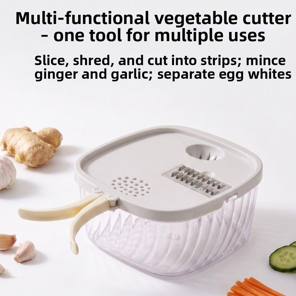 Double Handle Vegetable Chopper Potato Cucumber Slicer For Onions Potatoes Carrots & Cucumbers