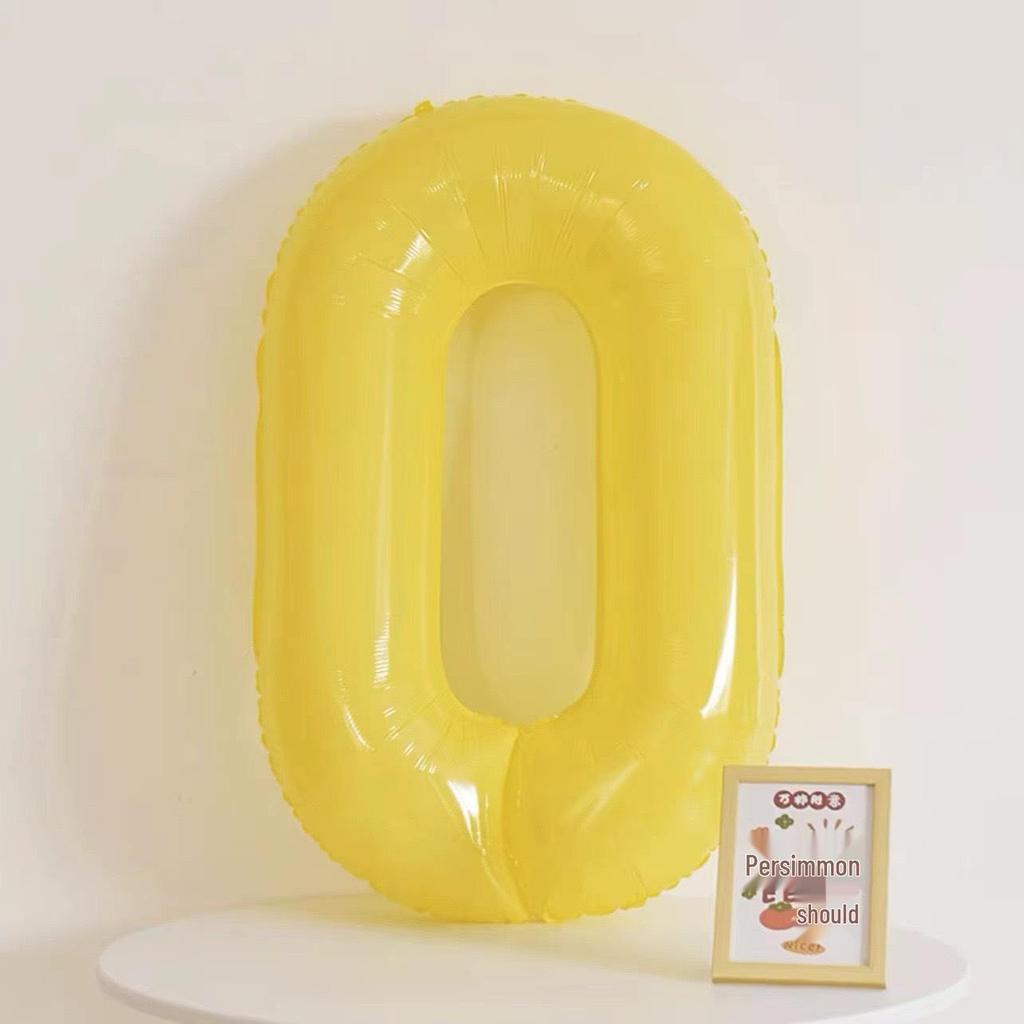 40-Inch Cream Number Balloon for Kids' First Birthday Party Decoration