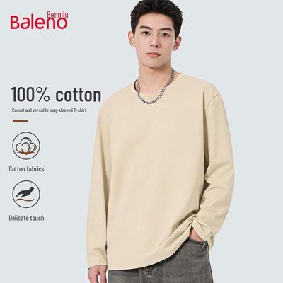 Baleno Herr Tung Bomull Långärmad T-shirt