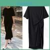 Summer Women T Shirt Dress With Milk Silk Fabric For Casual And Office Wear