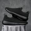 Fashion Outdoor Men Casual Canvas Shoes Lightweight Summer Mesh Shoes Breathable Slip on Flats Breathable Men Walking Shoes Soft Loafers