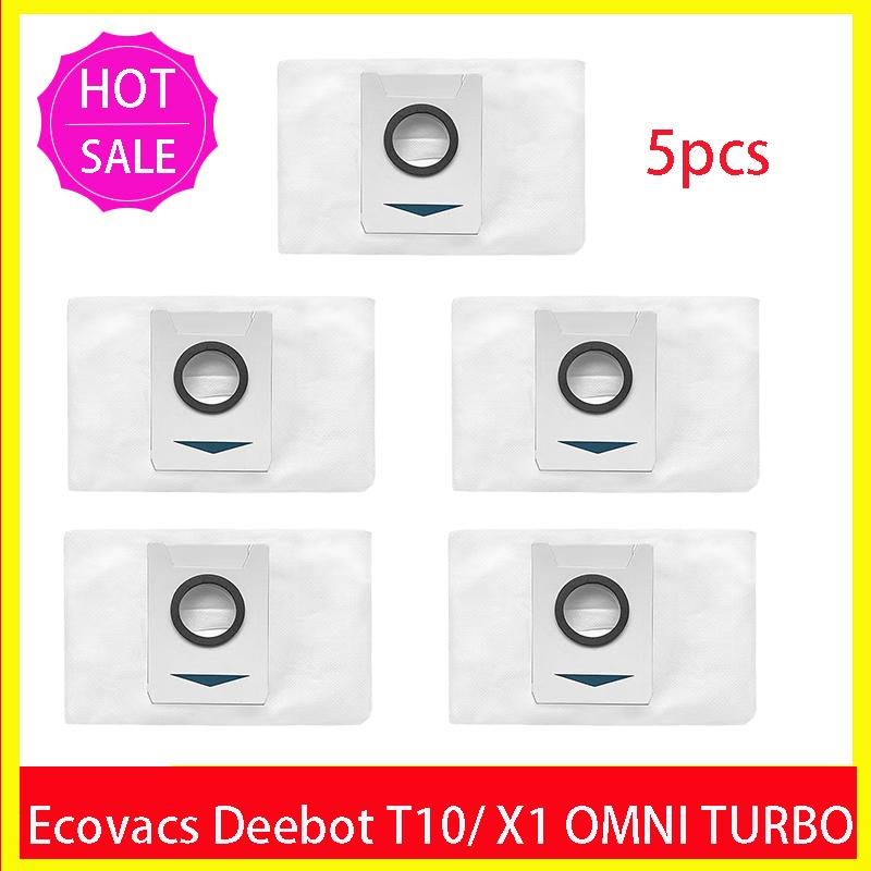 Ecovacs Deebot X1 OMNI / T10 OMNI Robot Vacuum Cleaner Spare Parts, Rubber / Side Brush, Cover,Hepa Filter, Mop Rag, Dust Bag