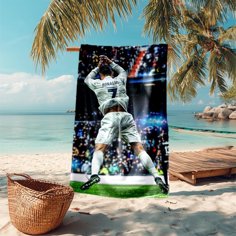 Ronaldo Legend Forever Great Beach Towel Outdoor Camping Soft Outdoor Pool Towel Quickdrying Swim Towel Seaside Travel And Vacation Towels Printing