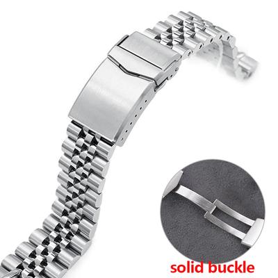 Solid Stainless Steel Watchband for Seiko Quick Fit Bracelet for Jubilee Solid Buckle Screw Link 20mm 22mm Men Watch Accessories