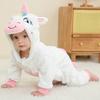 Baby Boys Girls Flannel Animal Onesie Cozy Hooded Jumpsuit Autumn Winter Sleepwear and Loungewear