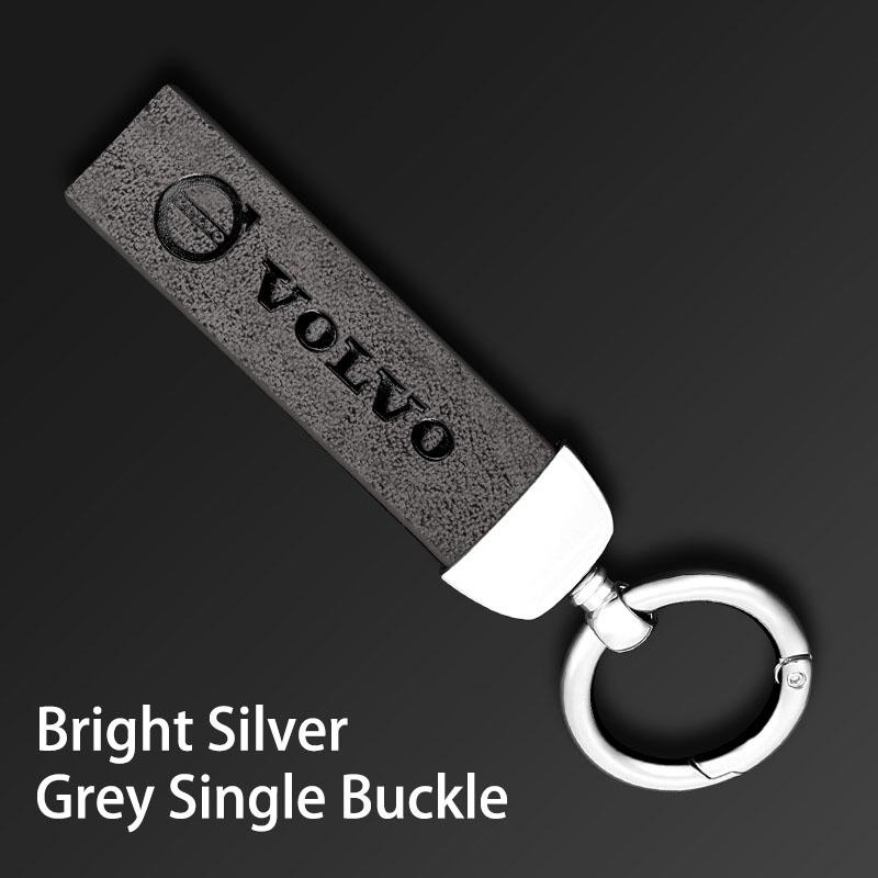 

Luxury Leather Keychain Ring Emblem Key Chain Accessories for Volvo XC90 V90 V60 XC60 V40 S80 S60 S90 C40 XC40 V70 XC70 C30