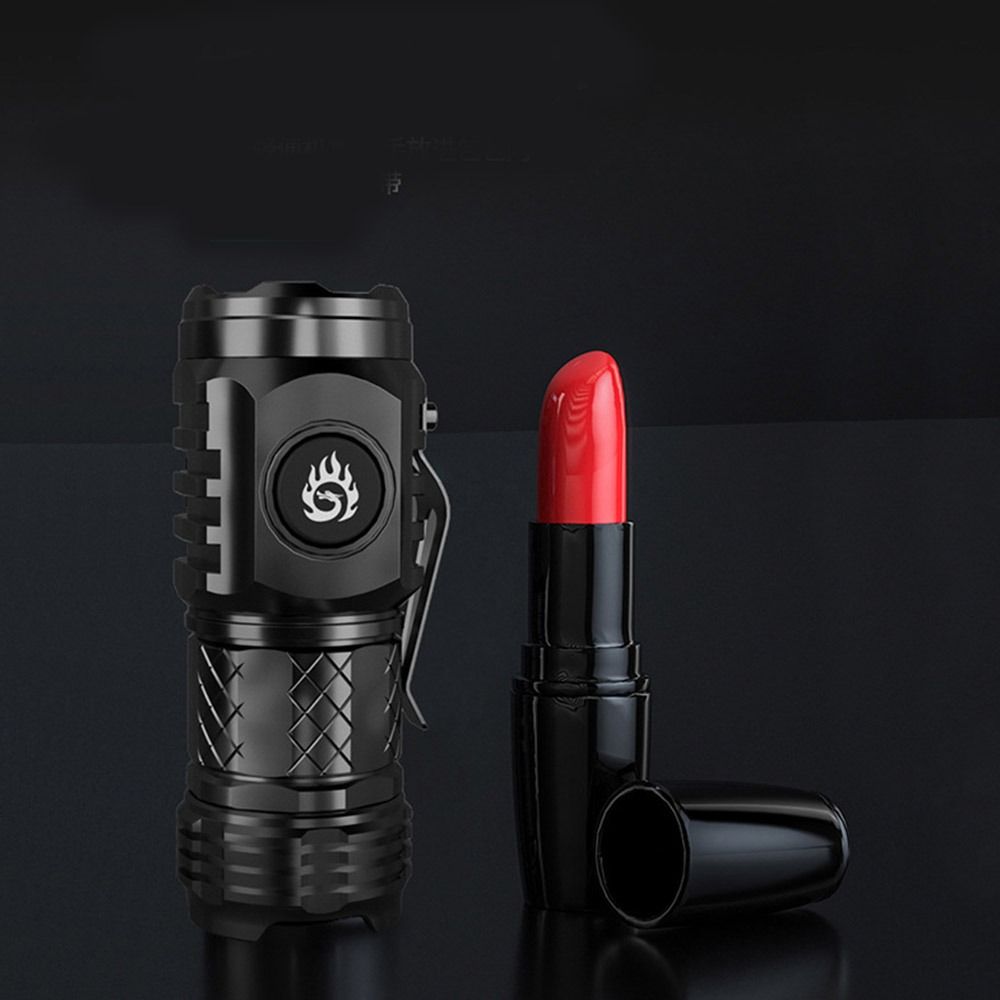 Super Bright Small Torch Three Eyes Hat Clip Light Mini Flashlight Camping