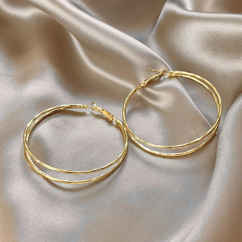 Klassische Retro Metallohrringe für Damen - Schicker europäischer und amerikanischer Stil