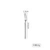 304 stainless steel small waist knife, fork and spoon thickened bright high-end western food steak knife, fork and spoon tableware set