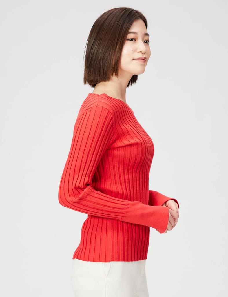 Mira Owen Decollete Knit 09WNT221005 RED 1 Women's
