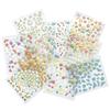 10 Sheets 3D Nail Stickers Set, Self-Adhesive  Nail Decals Black White Colorful Nail Art Decorations DIY Manicure Accessories