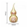 Feng Shui Brass Gourd with Bagua Symbol | DoubleLobed Shape, Calabash YinYang Motif, for