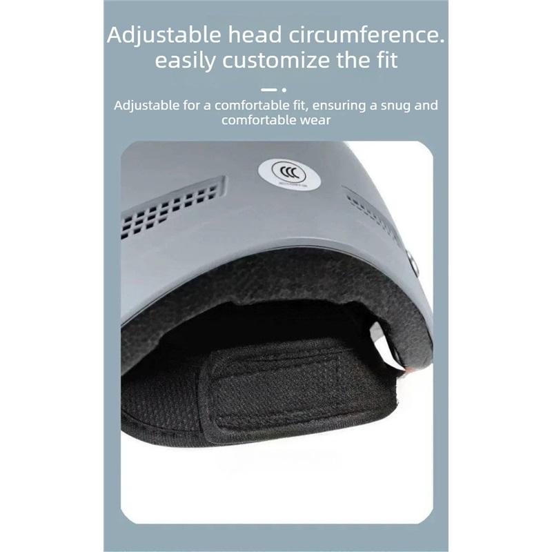 Capacete de Segurança para Bicicleta Certificado 3C para Homens e Mulheres Adultos Bicicleta Elétrica Motocicleta Ciclismo Capacete Meio Capacete com Óculos