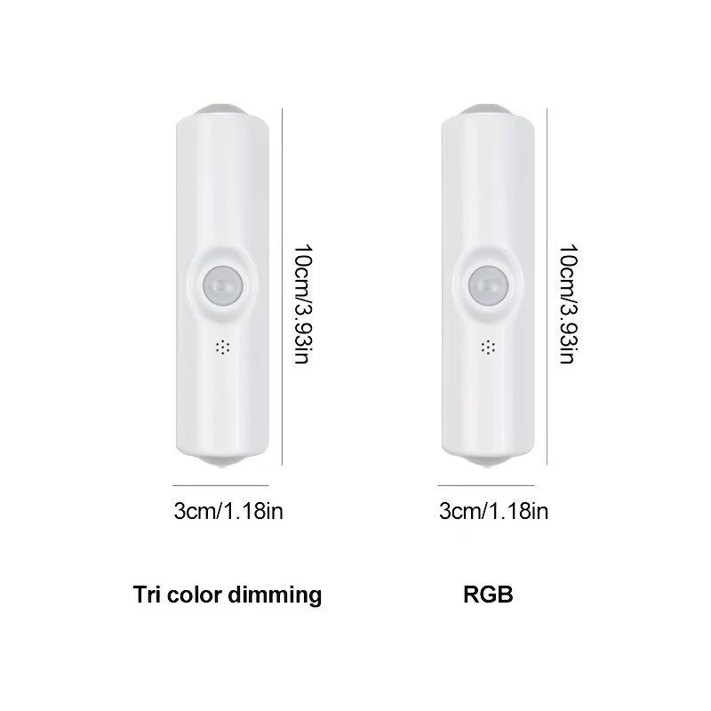 RGB Color Changing Magnetic Wall Sconce PIR Motion Sensor Up Down Spotlight Wireless Atmosphere Night Light