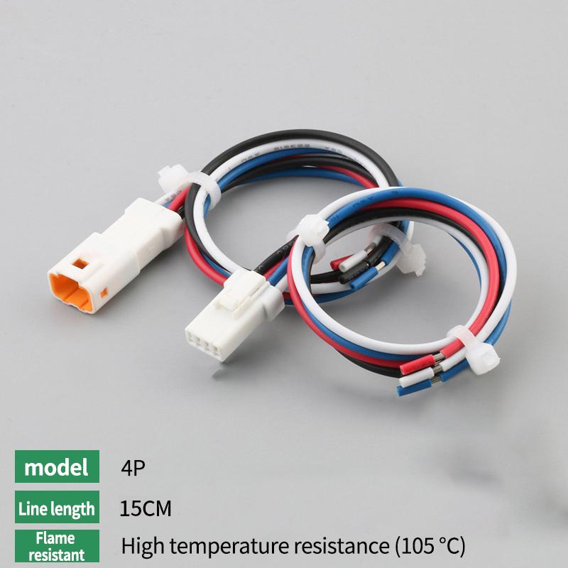 Waterproof Jst Connector 2p/3p/4p/6p/8p Connector Plug Socket With 20awg/0.3m ² Wire Harness 02t/02r/03t/03r