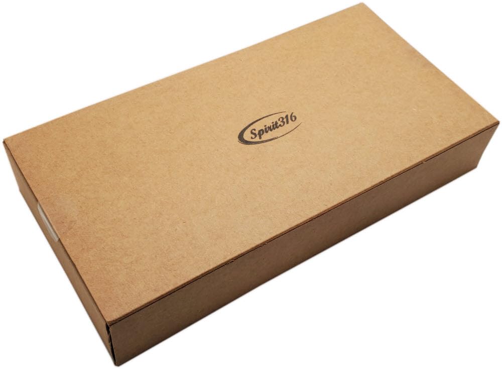 SPWPC2 Pen Natural Wood Black Steel 19cm X Case, Double-Sided, Case, Slide-Type, Approx. 6.5cm (Natural Brown)