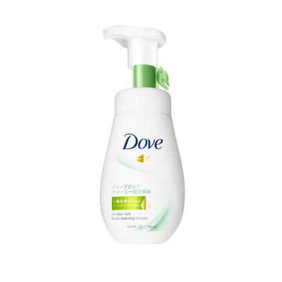 Dove Deep Pure Creamy Foaming Facial Cleanser for Pores, Exfoliating and Blackheads