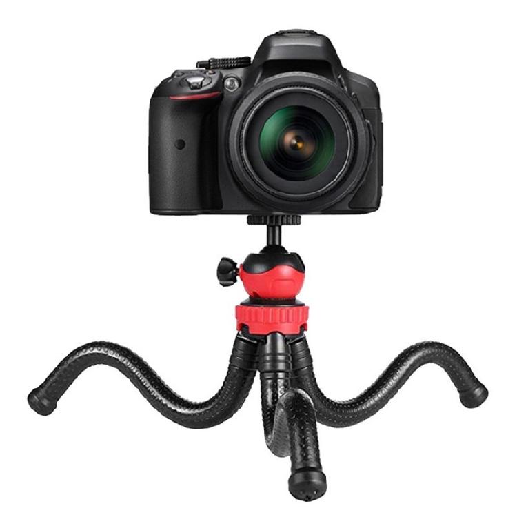 Bendable Shoot Tripod With Retractable Phone Holder Support 360 Degree Rotating Mount Compatible For DSLR Camera Devices
