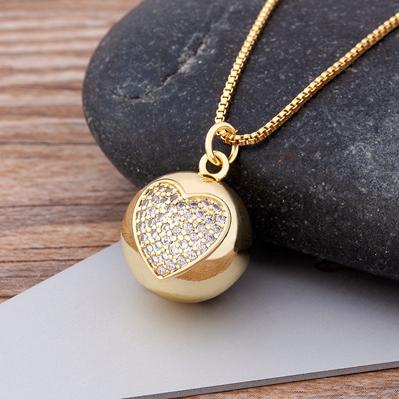 Nidin Fashion Charm Our Lady of Guadalupe Pendant Copper Zircon Virgin Mary Ball Choker For Women Best Wedding Party Jewelry