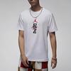 Jordan Sport Training Casual Print Round Neck Short Sleeve T-Shirt Men Tops White FN3714-100