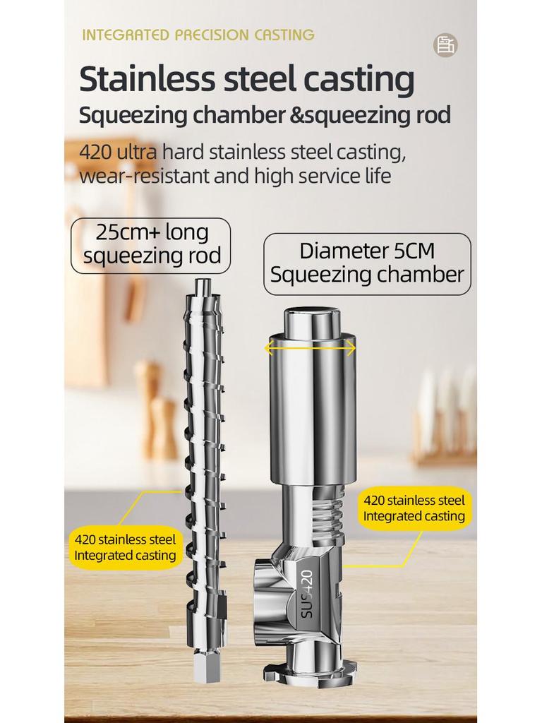 Stainless Steel Oil Press Machine for Home & Commercial Use