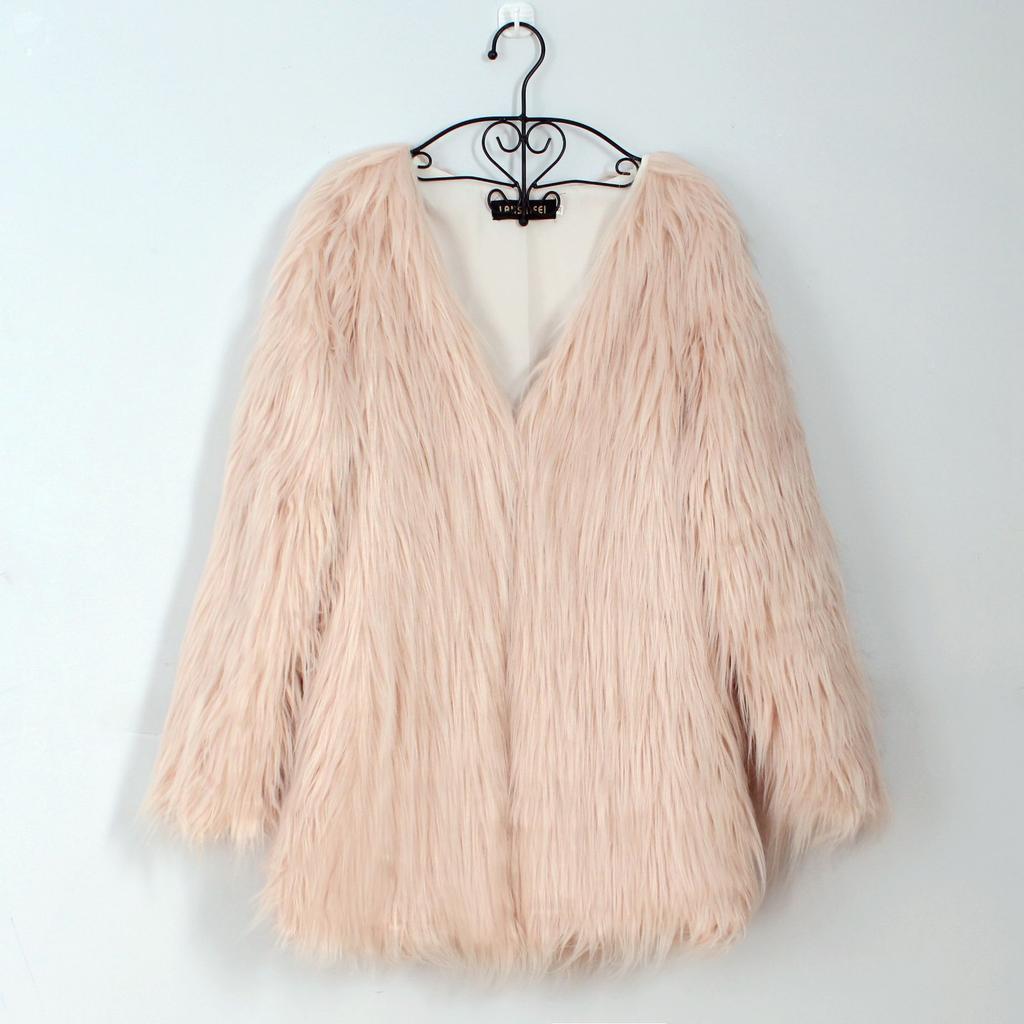 00 Ms. Cheng Juan's casual autumn and winter new product imitation fur top jacket women