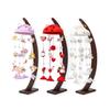 Hanging Hina Doll Hanging Runrun with Stand and Chirimen White Hina Compact Wooden White from 3 Base Tabletop Size Runrun Angel [Amemari] Decoration,