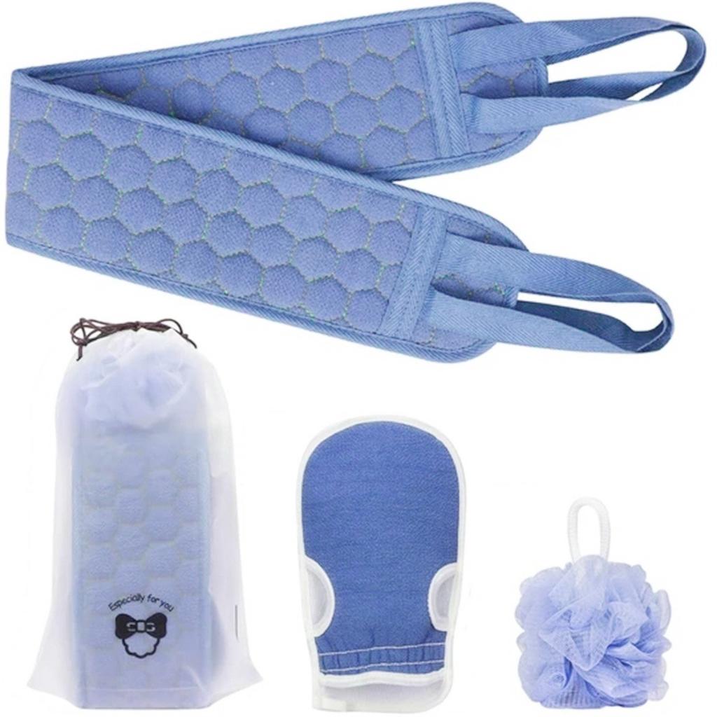 Splish - Bath Body Brush Shower Exfoliating Back Brush Scrub Belts Stain Removal Exfoliating Gloves Dropshipping