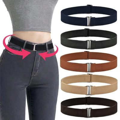 Fashion Invisible Lazy Belt All-match Versatile Stretch Waistband Anti-Slip Pants Belt Women