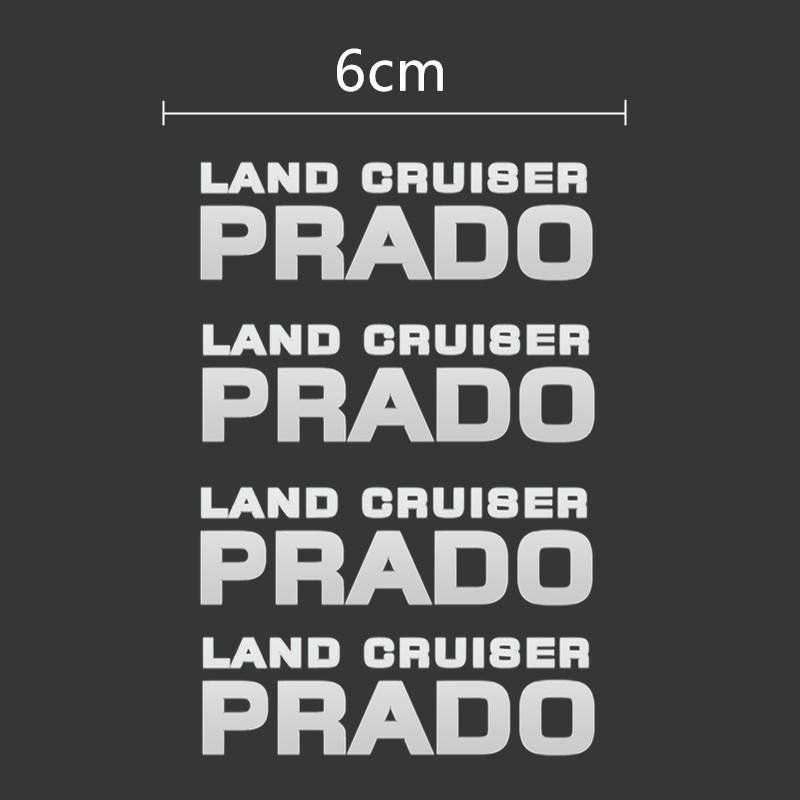 Car Window Wiper Stickers Metal Emblem for Toyota prado land cruiser Accessories