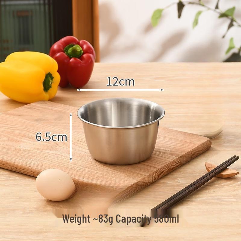 ZISIZ 12CM Stainless Steel Mixing Bowl Set