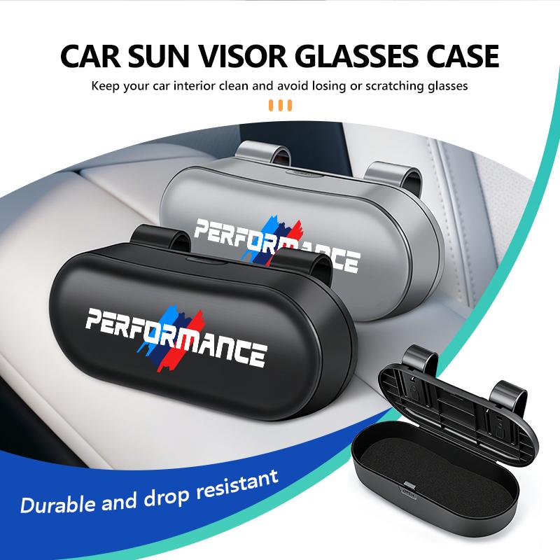 AAACE1 Car Glasses Box Sun Visor Glasses Holder Eyeglasses Storage Case For BMW E28 E32 E34 E53 F10 F20 F30 X1 X3 X5 X6 E90 E91