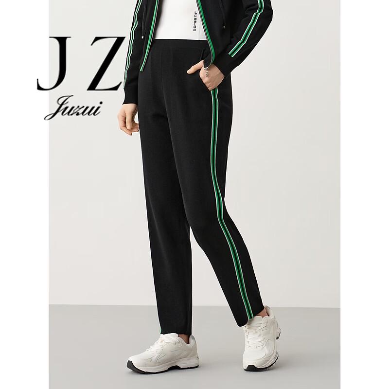 

JUZUI Women s Stylish Color-Block Casual Pants L