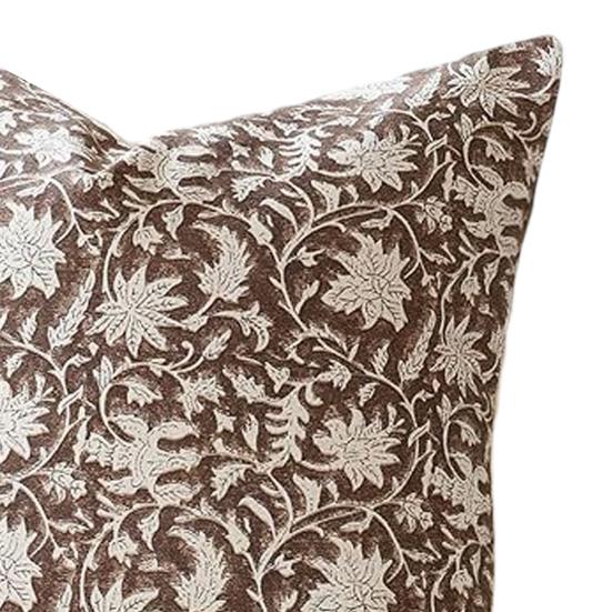2 stk. Pyntepudebetræk Usynlig Lynlås Vintage Blomstermønster Pyntepudebetræk Sofa Seng Dekorative Pudebetræk