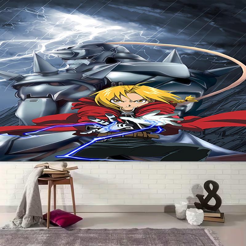 1pc Fullmetal Alchemist Tapestry, Living Room, Bedroom, Office, Party Decor, Ideal Festive Gift