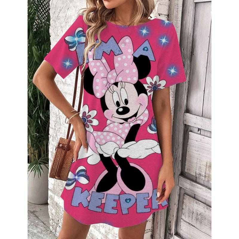 2025 Summer Animal Printed Dress Women's Short Sleeved Beach Sunwear Elegant Casual Party Dress